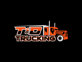 T&D Trucking logo design by nandoxraf