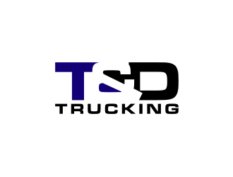 T&D Trucking logo design by johana