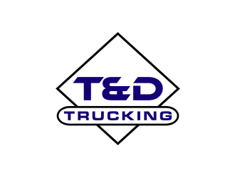 T&D Trucking logo design by johana