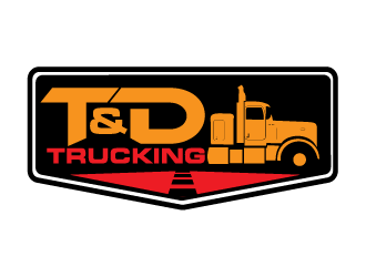 T&D Trucking logo design by IanGAB