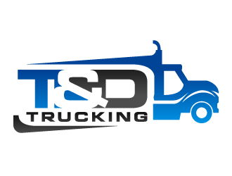 T&D Trucking logo design by akilis13