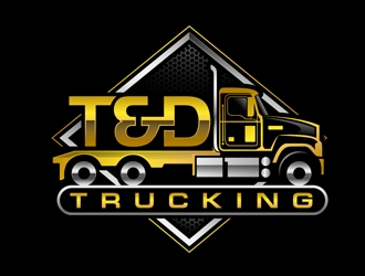T&D Trucking logo design by DreamLogoDesign