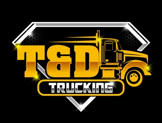 T&D Trucking logo design by DreamLogoDesign