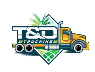 T&D Trucking logo design by Suvendu