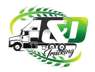 T&D Trucking logo design by Suvendu