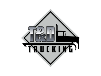 T&D Trucking logo design by Kruger