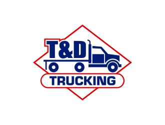 T&D Trucking logo design by ingepro