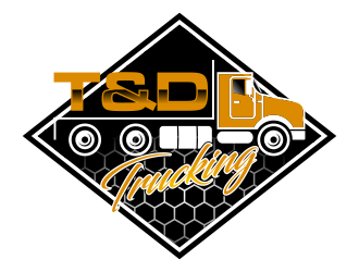 T&D Trucking logo design by savana