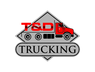 T&D Trucking logo design by savana