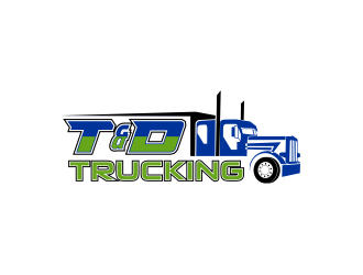 T&D Trucking logo design by nandoxraf