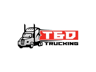 T&D Trucking logo design by wongndeso