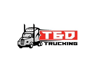 T&D Trucking logo design by wongndeso