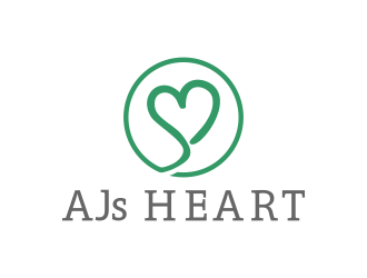AJs Heart logo design by BlessedArt
