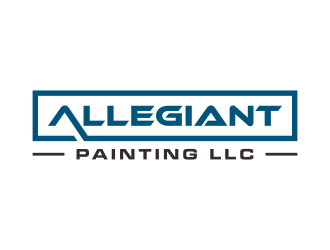 Allegiant Painting LLC logo design by p0peye