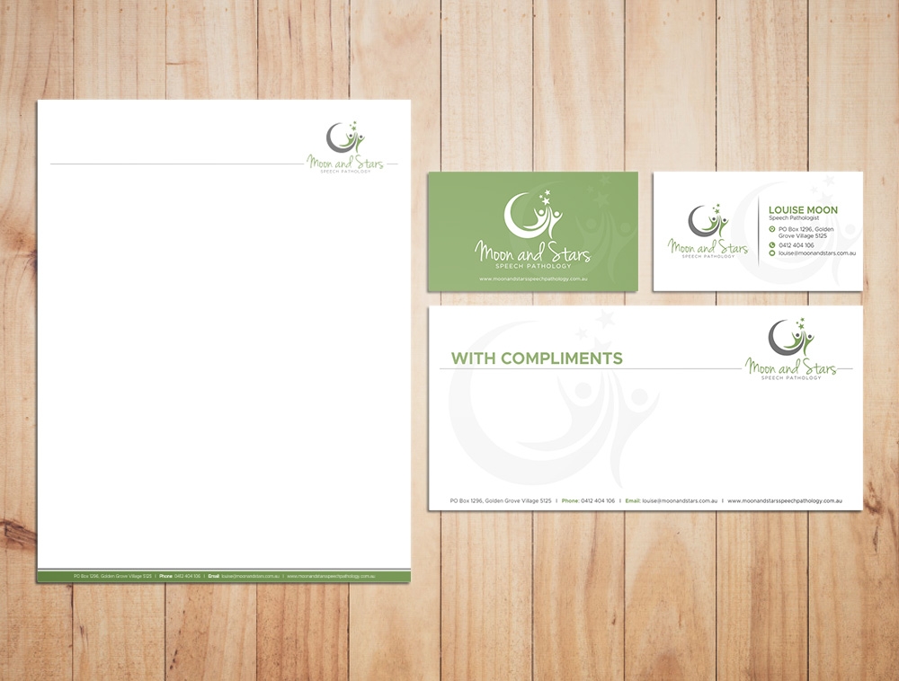 Moon and Stars Speech Pathology logo design by Kindo