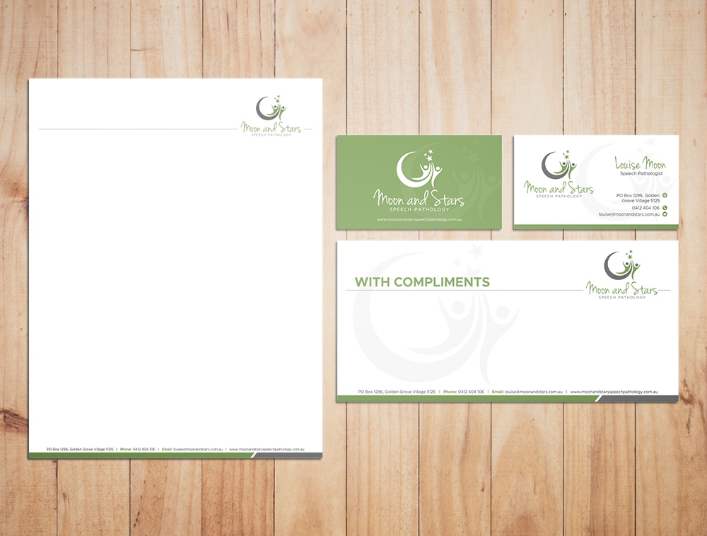 Moon and Stars Speech Pathology logo design by Kindo