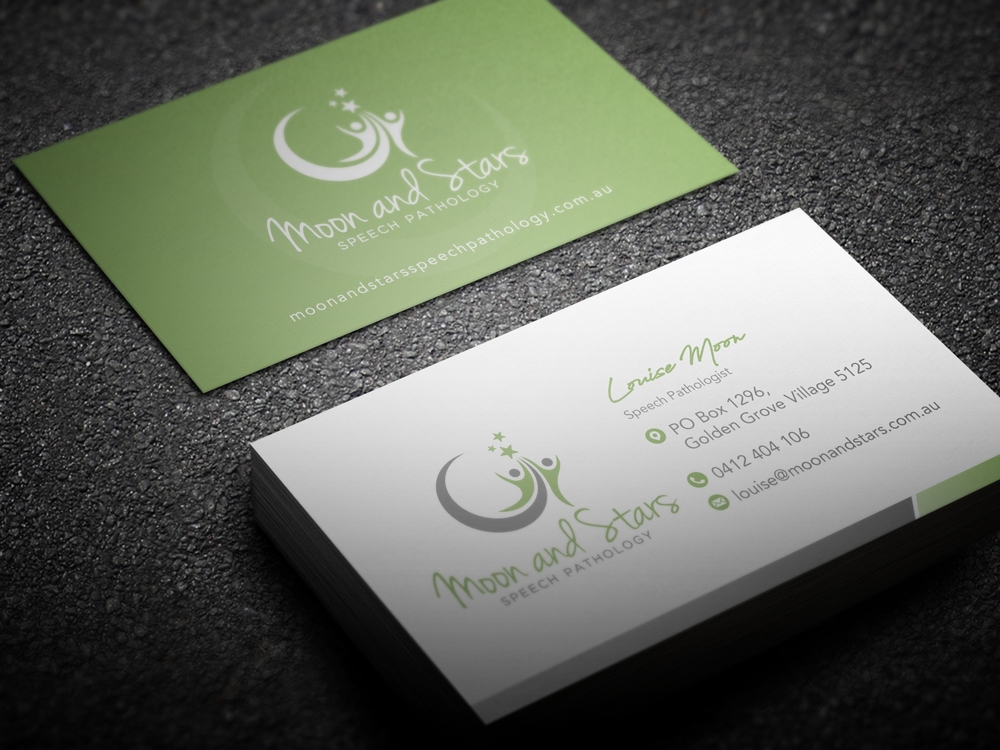 Moon and Stars Speech Pathology logo design by KHAI