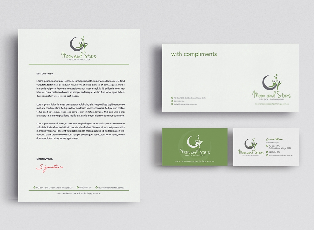Moon and Stars Speech Pathology logo design by KHAI