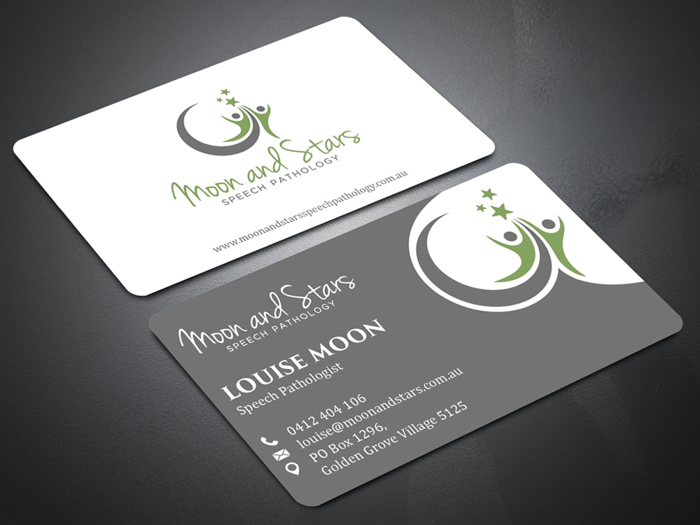 Moon and Stars Speech Pathology logo design by Gelotine