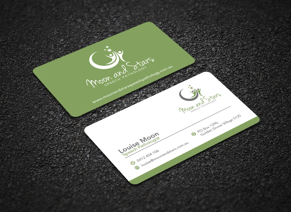 Moon and Stars Speech Pathology logo design by LogOExperT