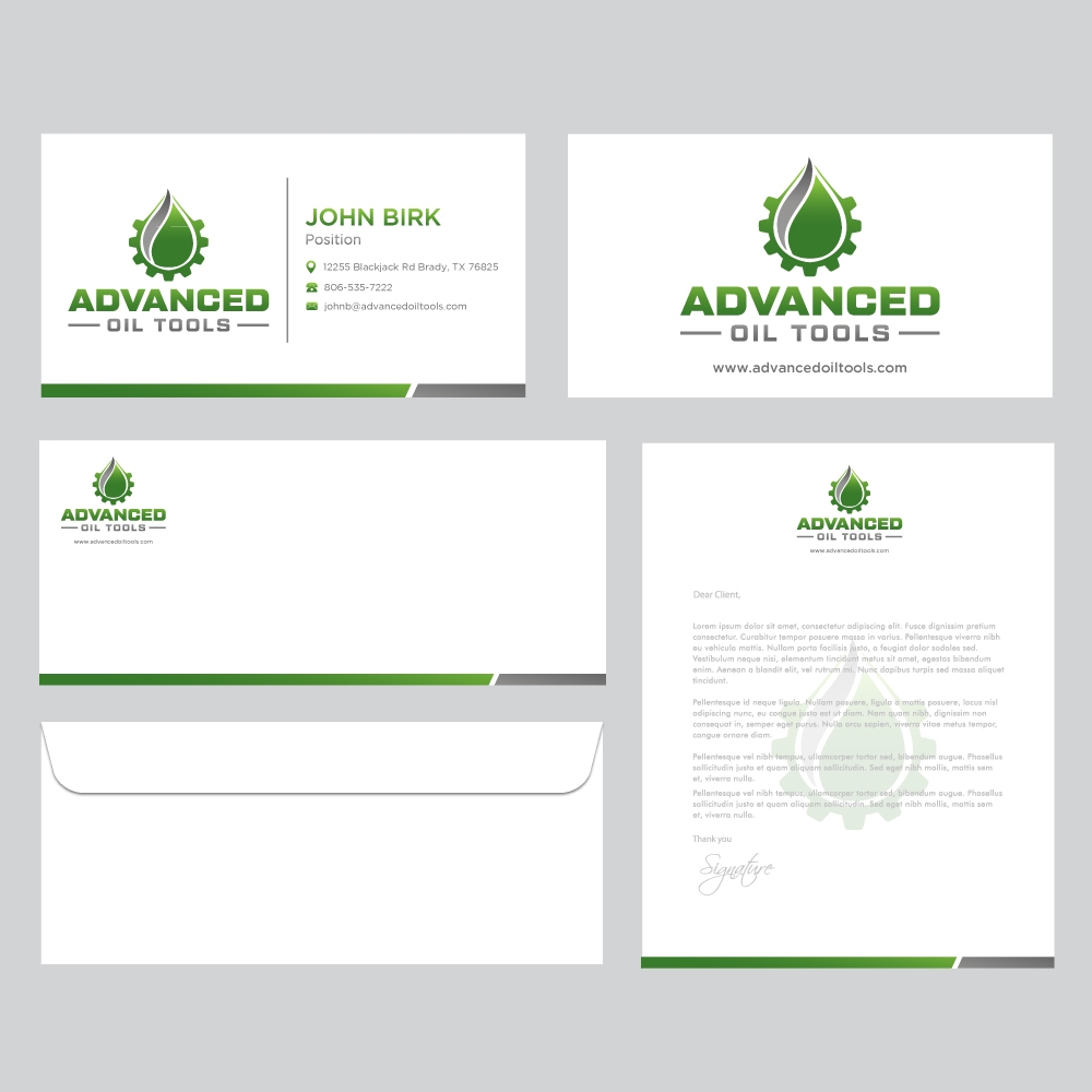 Advanced Oil Tools logo design by labo
