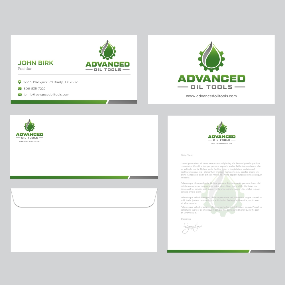 Advanced Oil Tools logo design by labo