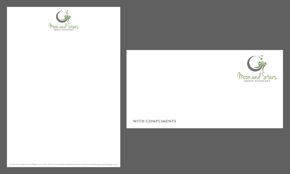 Moon and Stars Speech Pathology logo design by Gelotine