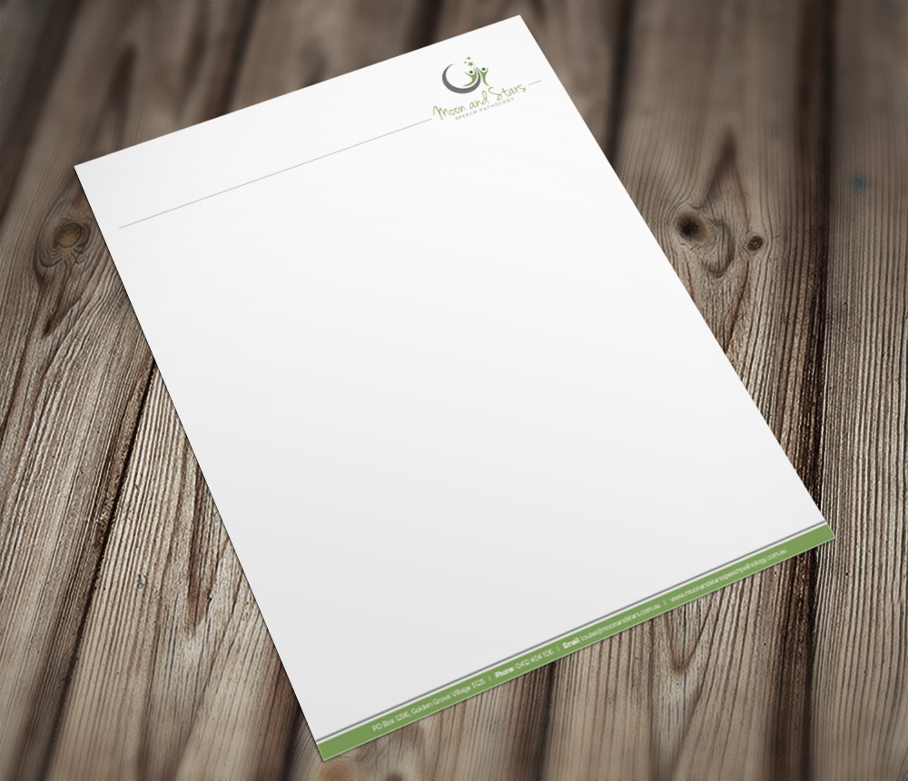 Moon and Stars Speech Pathology logo design by Kindo