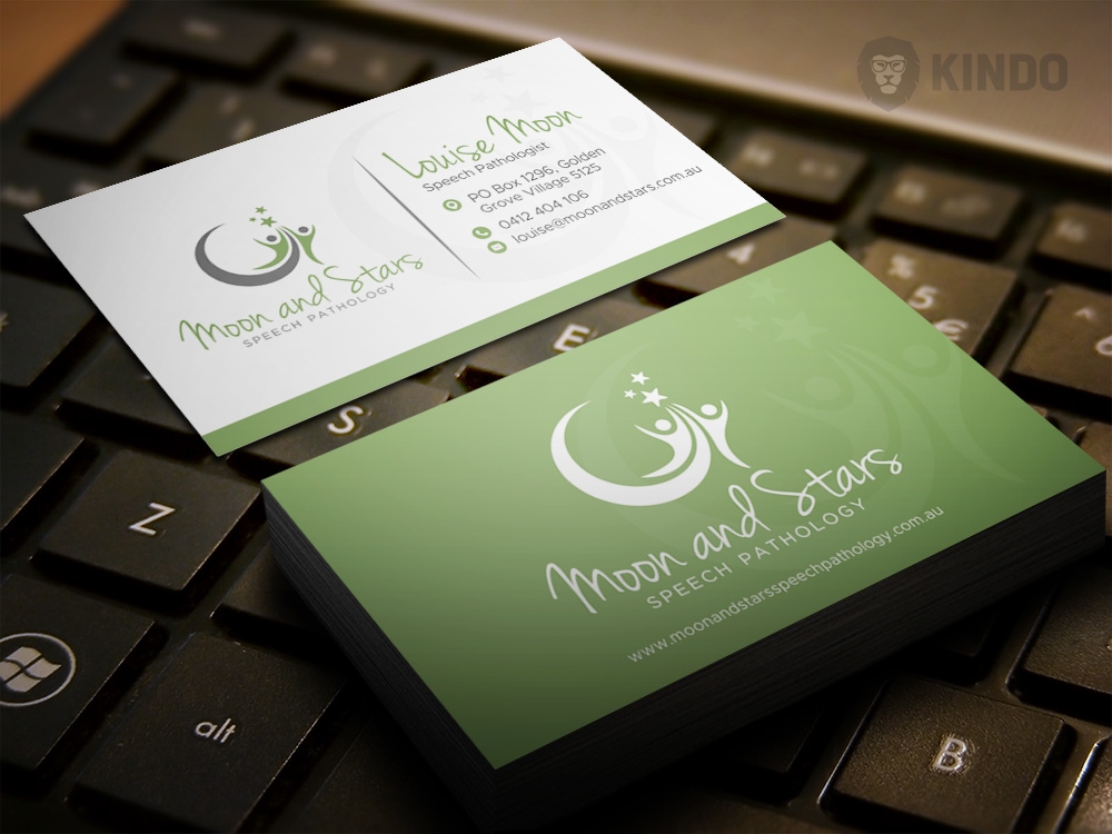 Moon and Stars Speech Pathology logo design by Kindo