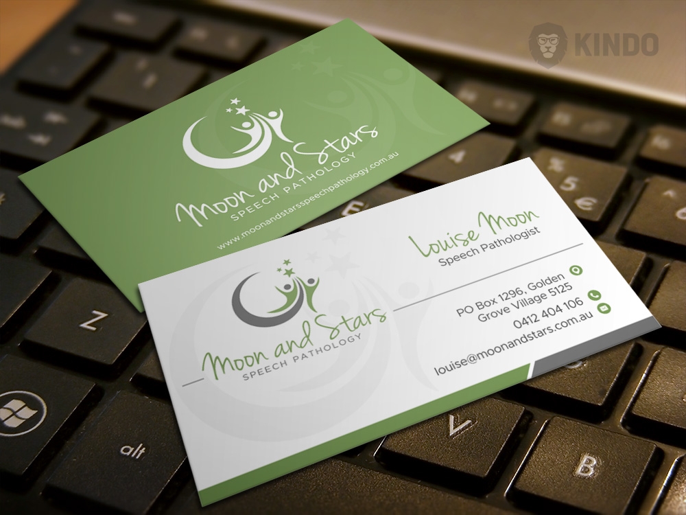 Moon and Stars Speech Pathology logo design by Kindo
