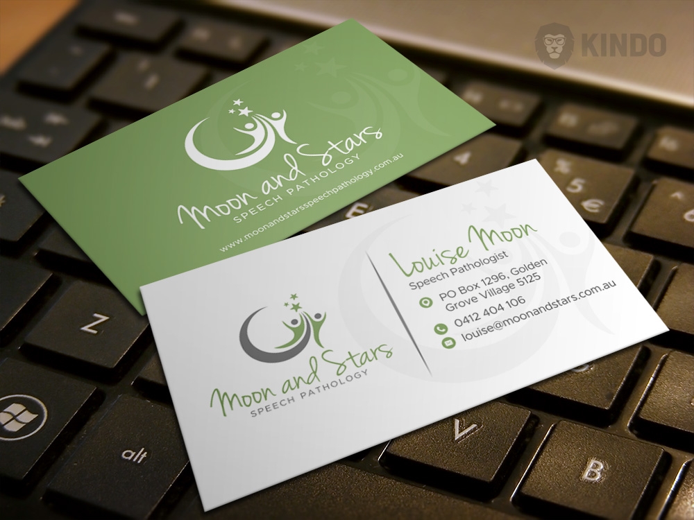 Moon and Stars Speech Pathology logo design by Kindo