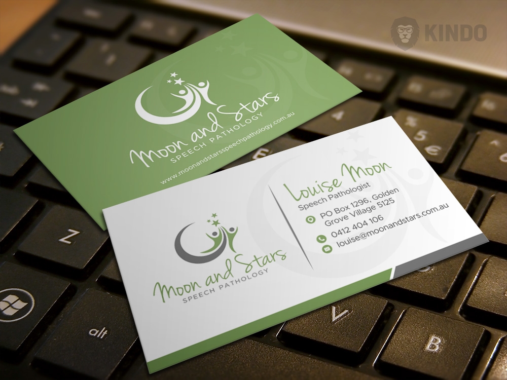 Moon and Stars Speech Pathology logo design by Kindo