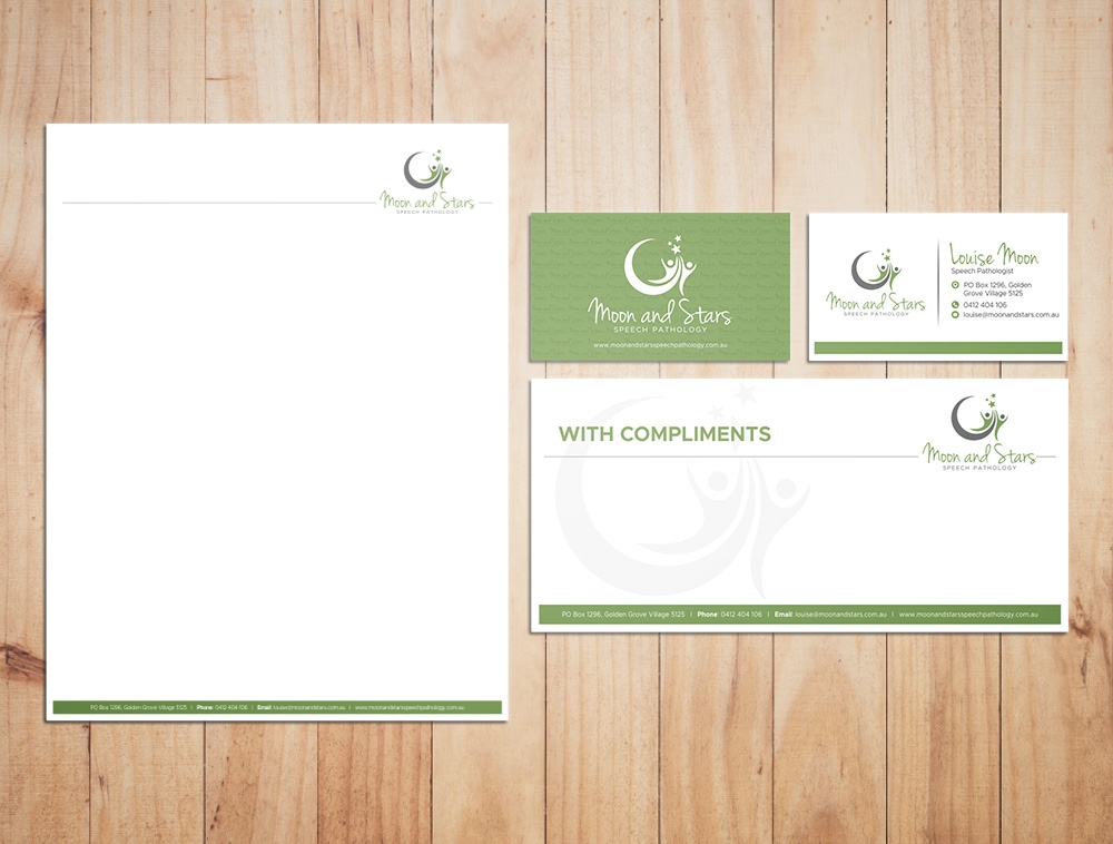 Moon and Stars Speech Pathology logo design by Kindo