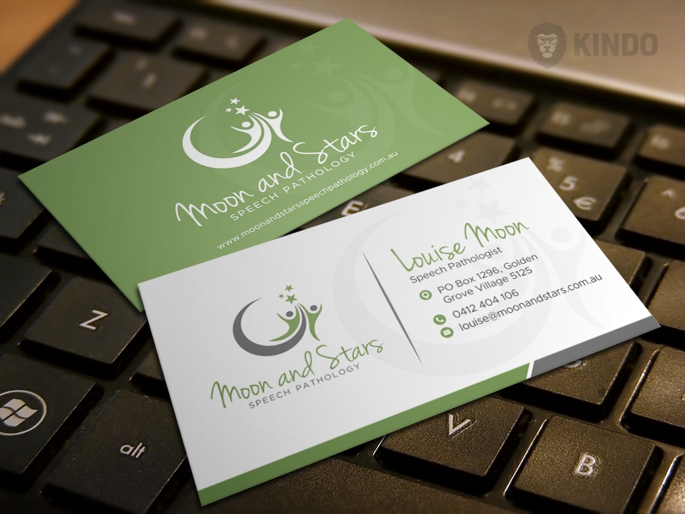 Moon and Stars Speech Pathology logo design by Kindo