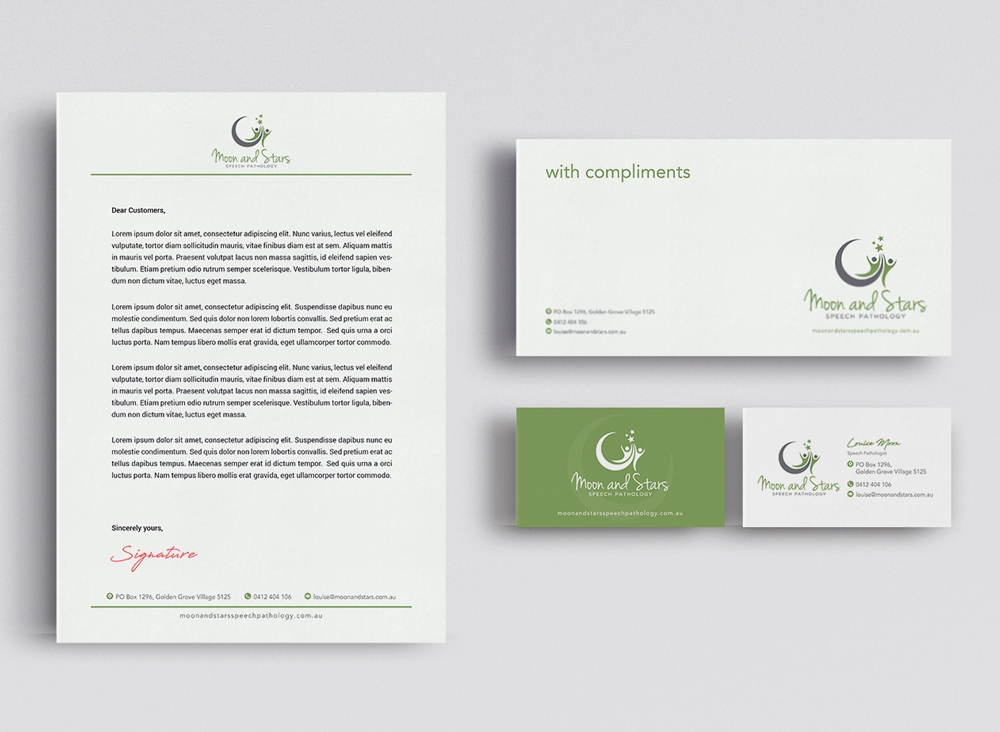 Moon and Stars Speech Pathology logo design by KHAI