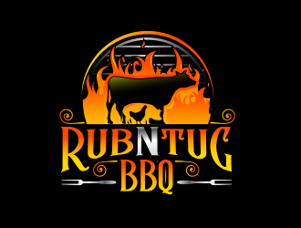 Rub N Tug BBQ logo design by scriotx