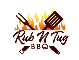 Rub N Tug BBQ logo design by AamirKhan