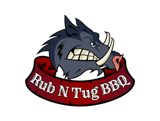 Rub N Tug BBQ logo design by Kruger