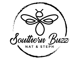 Southern Buzz with Nat & Steph logo design by MUSANG