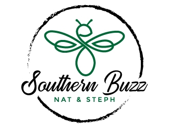 Southern Buzz with Nat & Steph logo design by MUSANG