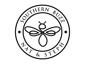 Southern Buzz with Nat & Steph logo design by MUSANG