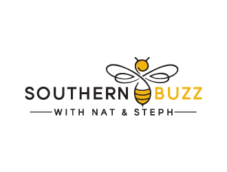 Southern Buzz with Nat & Steph logo design by bluespix