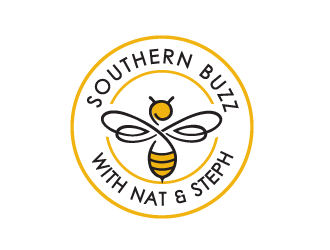 Southern Buzz with Nat & Steph logo design by bluespix