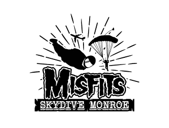 Misfits-Skydive Monroe logo design by iamjason