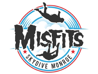 Misfits-Skydive Monroe logo design by MAXR