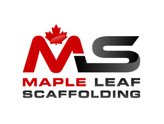 Maple Leaf Scaffolding logo design by akilis13