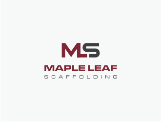 Maple Leaf Scaffolding logo design by Susanti