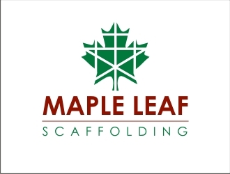 Maple Leaf Scaffolding logo design by GURUARTS