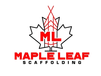 Maple Leaf Scaffolding logo design by DreamLogoDesign