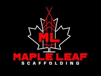 Maple Leaf Scaffolding logo design by DreamLogoDesign